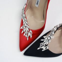    We&rsquo;ll take our Manolo Blahnik with a side of bling.          