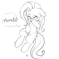 doggie999artist:  Fluttershy touching herself for the first time. Doodle zippysqrl, look! I drew Fluttershy xD  ;9