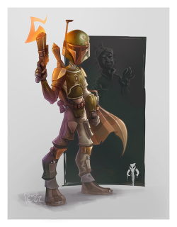 tiefighters:  Boba Fett and Han Solo in Carbonite  Created by Aurelien Baarsch