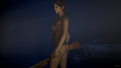 duraboworld:  Bigger. Just testing out the other girl from The Last of Us. All models and props courtesy of Red Menace. 