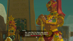 omegasmash:  Even more Gerudo Tribe shots. Men are forbidden to enter their city so Link has to… crossdress… to get in.   Also holy SHIT @ Bularia. We are not worthy.