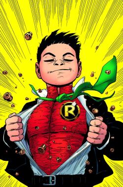 comiccrimefighters:  Peter J.Tomasi has tweeted the cover to Batman and Robin #38 and confirms that Damian Wayne is back as Robin! Updated with Solicitation text: BATMAN AND ROBIN #38 Written by PETER J. TOMASI Art and cover by PATRICK GLEASON and MICK