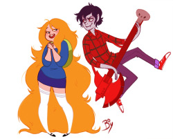 boberryart:  azrette:       “Bad little boy, why do you want to hang out with me?”       Marshall Lee, you won my heart. (or Donald Glover did…) 