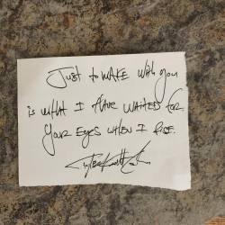 eyes-forever-blue:  tylerknott:  “Just to wake with you is what I have waited for. Your eyes when I rise.” . Daily Haiku on Love by Tyler Knott Gregson . North Pole Ninjas is available for Pre-Order! bit.ly/NPNinjas   @bayousavantfou