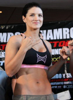 steveinaspeedo:  Hard Body of the Day: former MMA fighter Gina Carano. Click HERE for more “hard bodies of the day.”