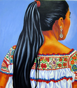 xicanariot:  Artist: Pola Lopez “Mujer Indigena” [not my art. Please do not remove credit] 