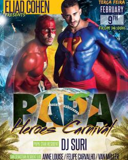 malefeed:   eliad_cohen: Brazil Carnivallllll 🎉🇧🇷🇧🇷🇧🇷🎉 PAPA Heroes Salvador day party with new special location - Rooftop hotel Pestana Bahia. February 9th. Esse ano carnaval é em salvador !! Ivete To chegando …. 😜 @papaworldtour