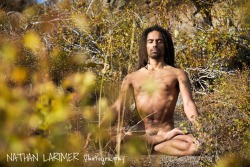 levarnuage: Padmasana, full lotus pose, with chin mudra.  Photographed by Nathan Larimer http://nathanlarimer.com/ . 