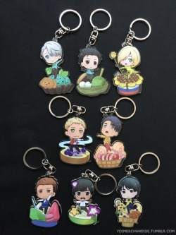 yoimerchandise: YOI x Bunkyodo Acrylic Key Holders Original Release Date:January 21st, 2017 Featured Characters (9 Total):Viktor, Makkacchin, Yuuri, Yuri, Christophe, JJ, Michele, Phichit, Seung Gil Highlights:After the 1st Only Shop series, this is yet