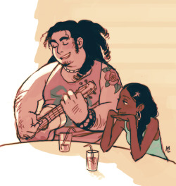 airyairyquitecontrary:princesitx:maariamph:Giant hairy hippie Steven is best Steveni have to reblog this again because like how did the artist capture just the perfect amount of both greg and rose in steven like this is 100% how he’d look grown upand
