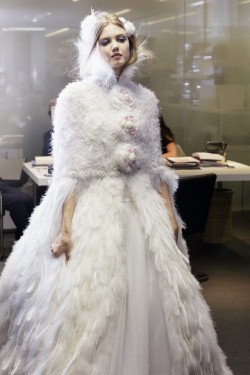 showstudio:   Lindsey Wixson in fittings for the Chanel 2012 autumn/winter collection 