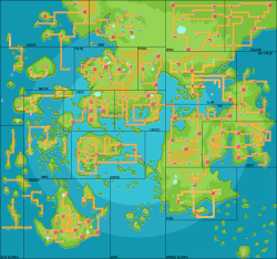 dreamer-mari:  forthepixels:  Pokemon World Map  #HELL YEAH HELL YEAH HELL YEAH 