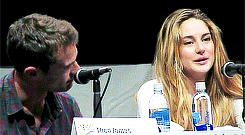 radiantjen:   Shailene Woodley &amp; Theo James - Comic Con