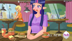 Adorkable princess. Pic of the week S4E15 Twilight Time Non-elf version here: http://derpiboo.ru/559817 I think this officially confirms Twilight as best princess. Faithfully recreated background for y'all, probably took more time than the characters.