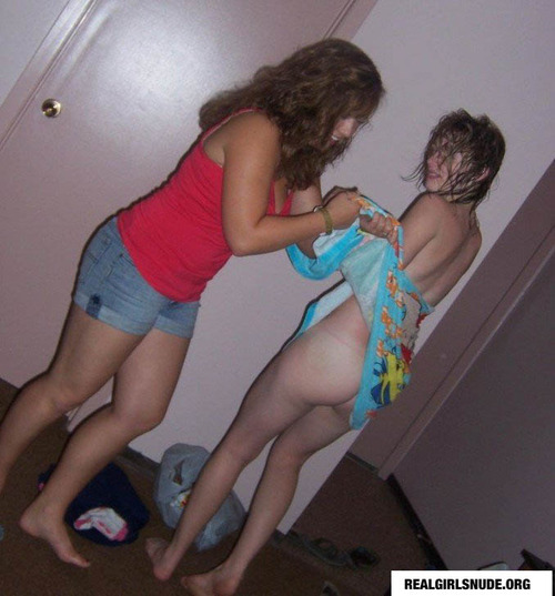 Forced to strip embarrassed nude female