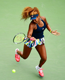 youreunattractiveinside:  *ahem!* This is 18 yr. old Naomi Osaka’s US Open debut. :) Her road so far: Round 1: upset Coco Vandy 64-77, 6-3, 6-4 Round 2: def. Ying-Ying Duan 6-4, 77-63 She plays Madison Keys next. 😶   keys vs. osaka could be fun!