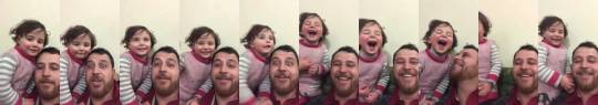 Un padre sirio, Abdullah Abu Salva, ha inventado un juego  para que su hija no tenga miedo cada vez que caen bombas: se ríen con cada bomba para protegerla de &ldquo;crisis psicológicas&rdquo; Hay personas que hacen magia en un ambiente negro. La vida