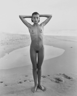 Marine; last day of summer #1 photo by Jock Sturges; Standing on Water series, 1989