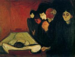 By the Deathbed by Edvard Munch, 1895.