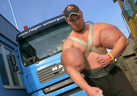 World s strongest man on steroids