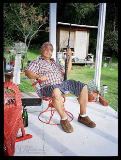 An oldie but a goodie:Internationally known Performance Artist James Luna at home on the La Jolla Indian Reservation, circa 2005. Taken with my old Fuji 645. Ah, those were the days&hellip;  Comments/Questions?