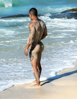 asianfan6261:  That’s an ass now!!! juslau:  lamalan:  That’s a nice tattoo and body. Bet he got sand up his bootyhole doe. LOOL  sorry to be reblogging this naked man, but i want an ass like that….. how do you get it like that? D:  