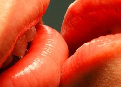 Wunderschöne Küssende Lippen.