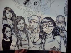 Wonderful Suicide Girls drawing by Kristoffer Smith.  I love it to death. Kristoffer’s work is so awesome.  xoxoxoSophie King