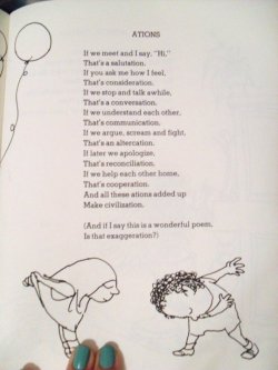 thicklet:  Ations by Shel Silverstein. My favorite poem and future feet tattoos. With this, I welcome you to my tumbl abode   :)  * now i finally know the name of this wonderful author/cartoonist. YIPEEE