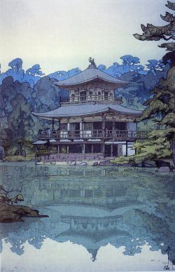 lifeinfluxus:銀閣寺 [Temple of the Golden Pavilion] - 吉田博 [Hiroshi Yoshida] (1933)