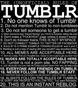 i see a lot of peple linking Tumblr to their facebooks!!! -_- looks like they cant read!!! 