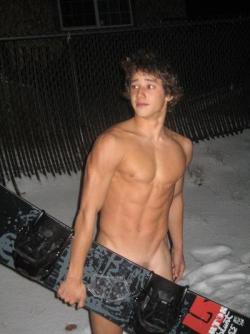 naked snowboarder&hellip;