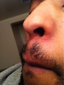 Fucking long ass nose hair&hellip;they curl around my septum, WTF? Am I an old ass Indian man now? Next is the hair out of my ears