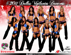 Dallas Vigilantes Dancers team poster.