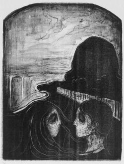 Tiltrekning I (Attraction I) planographic lithograph by Edvard Munch, 1896