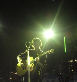 unfurlingunfailing:  bright eyes @ auditorium shores, sxsw 2011 i think this was when he played lua after adorably exclaiming about the “supermoon”.  
