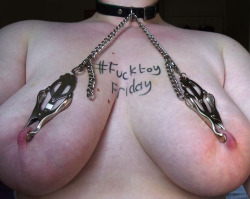 fucktoyfriday:  . #FucktoyFriday it is so very sweet when an anonymous whore pays tribute in pain. 