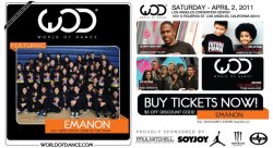  World Of Dance Los Angeles 1 more day of rehearsal! THIS Saturday! Hit me up if you&rsquo;re going!!! WOOHOOO! Goo Out and support my teams, Emanon &amp; Undeclared, and all of the hella dope dancers we get to share the stage with!