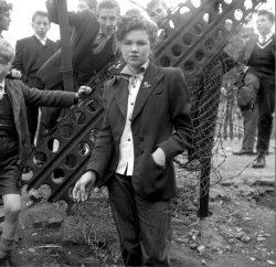 raissacaselas:  14 year old Jean Rayner surrounded by young aspiring Teddy Boys on a bombsite, January 1955 Teddy Girls (Judies) The original Teddy Girls, like the Teddy Boys started in London. These were a group of feisty young women who were set on