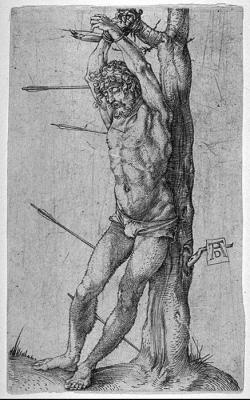 St Sebastian Bound to a Tree - Albrecht Dürer
