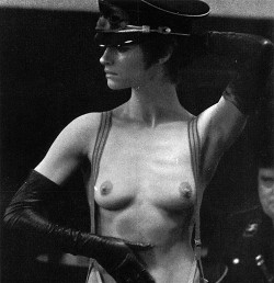 Charlotte Rampling as Lucia in Liliana Cavini&rsquo;s The Night Porter. This particular scene references the myth of Salome and John the Baptist.