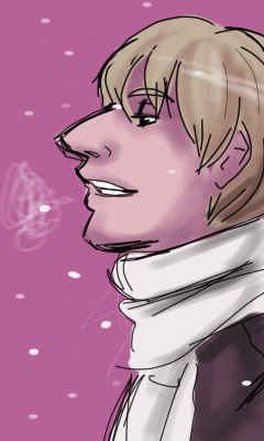Attempted to draw on my Droid&rsquo;s tiny screen with a sketch program. And my finger. xD don&rsquo;t know why I thought that was a good idea. Anyways, it&rsquo;s Russia from Hetalia.