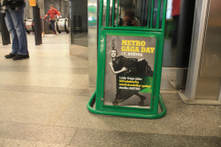 Metro GaGa Day - Saw this in Prague last week on my trip. Thought my GaGa Tumblr Monsters would enjoy it &lt;3   -Alexander Guerra