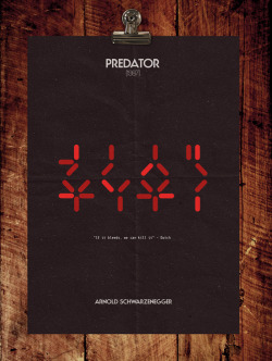 designersof:  Minimalist Movie Poster - ‘Predator’ (1987) Starring Arnold Schwarzenegger. Available as an A3 Print at http://ubikboutique.bigcartel.com/ ——posted by designers of tumblr 