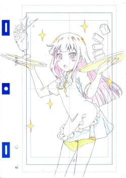 twinmaikosyu3:  absurdres blush food high res kiyukiyutan long hair :o parfait ribbon skirt sparkle tray waitress working!! yamada aoi | Sankaku Channel