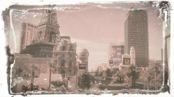 Las Vegas. Cell phone pic with antique filter. Cell phones are getting very impressive.