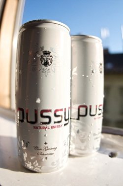 iwasabilee:  Pussy - Natrual Energy.  They made an energy drink for you! 