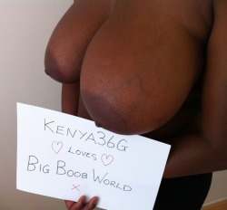 bigboobworld:  This pic of @Kenya36G just made my day, she has beautiful big breasts!!  Big might not be a suitable word, those are officially &ldquo;massive&rdquo;, lol
