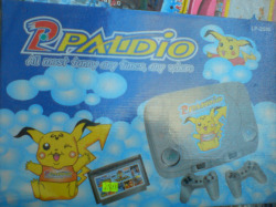 fyeahvideogamebootlegs:  PalDio, huh? Ahaha. That Pikachu looks kinda fun. And fat. Fat Pikachus are always fun. 