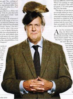Stephen Fry and a hedgehog.  I&rsquo;d like to just sit and contemplate the utterly utter awesomeness of this for a very long time. 